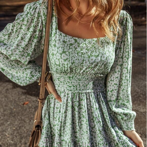 CHARMING CHARLIE RUFFLE DRESS (MED) - Picture 2 of 12